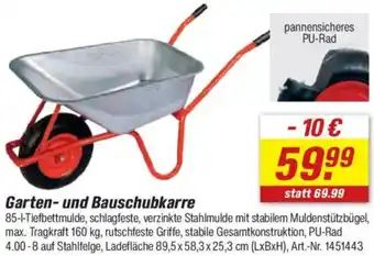 toom Baumarkt Garten- und Bauschubkarre Angebot