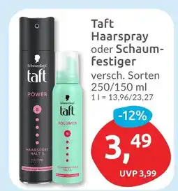 Budni Schwarzkopf taft haarspray oder schaumfestiger Angebot