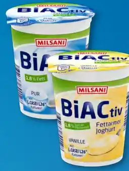 Aldi Süd Milsani BiACtiv Fettarmer Joghurt Angebot
