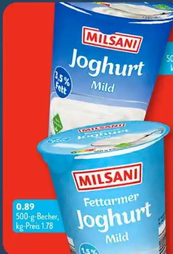 Aldi Süd Milsani Joghurt mild Angebot