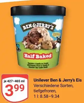 Globus Unilever Ben & Jerry's Eis Angebot