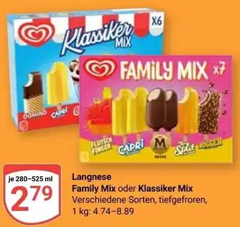 Globus Langnese Family Mix oder Klassiker Mix Angebot