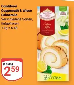 Globus Conditorei Coppenrath & Wiese Sahnerolle Angebot
