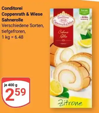 Globus Conditorei Coppenrath & Wiese Sahnerolle Angebot