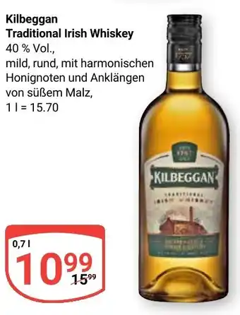 Globus Kilbeggan Traditional Irish Whiskey Angebot