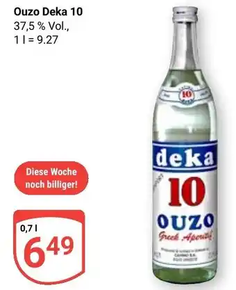 Globus Ouzo Deka 10 Angebot