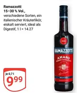 Globus Ramazzotti 15-30 % Vol., Angebot