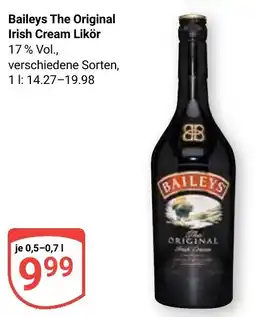 Globus Baileys The Original Irish Cream Likör 17% Vol., Angebot