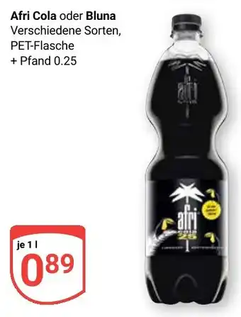 Globus Afri Cola oder Bluna Angebot