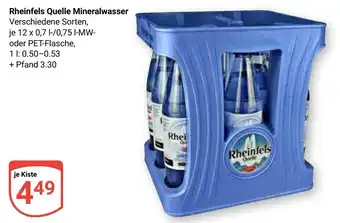 Globus Rheinfels Quelle Mineralwasser Angebot