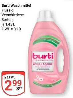 Globus Burti Waschmittel Flüssig Angebot
