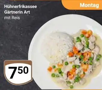 Globus Hühnerfrikassee Gärtnerin Art mit Reis Angebot