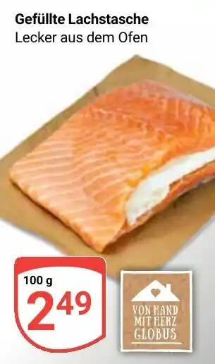 Globus Gefüllte Lachstasche Angebot