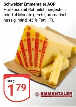 Globus Schweizer Emmentaler AOP Angebot