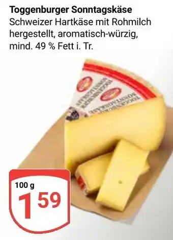 Globus Toggenburger Sonntagskäse Angebot