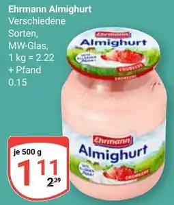 Globus Ehrmann Almighurt Angebot
