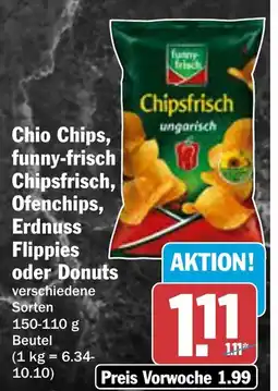 AEZ Chio Chips, funny-frisch Flippies oder Donuts Angebot
