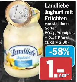 AEZ Landliebe Joghurt mit Früchten Angebot