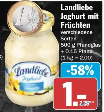 AEZ Landliebe Joghurt mit Früchten Angebot