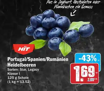 AEZ Portugal/Spanien/Rumänien Heidelbeeren Angebot