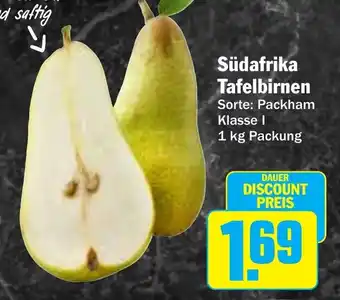 AEZ Südafrika Tafelbirnen Angebot