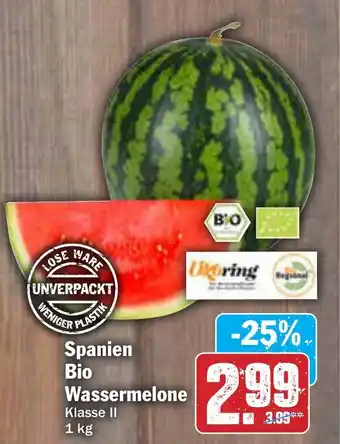 AEZ Spanien Bio Wassermelone Klasse II Angebot