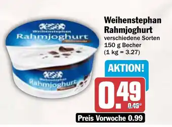AEZ Weihenstephan Rahmjoghurt Angebot