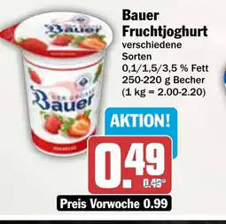 AEZ Bauer Fruchtjoghurt Angebot