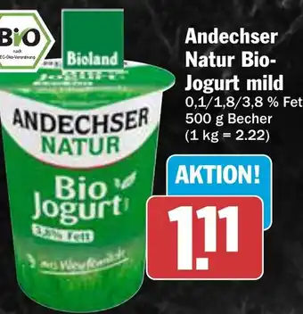 AEZ Andechser Natur Bio- Jogurt mild Angebot