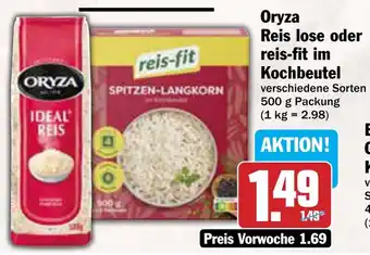 AEZ Oryza Reis lose oder reis-fit im Kochbeutel Angebot