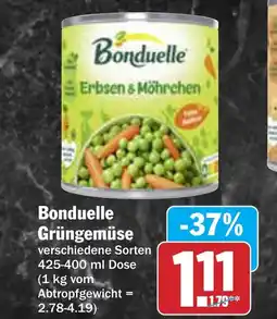 AEZ Bonduelle Grüngemüse Angebot