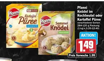 AEZ Pfanni Knödel im Kochbeutel oder Angebot