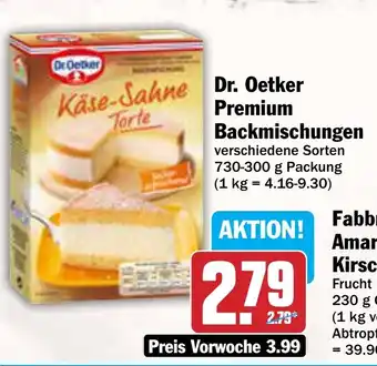 AEZ Dr Oetker Premium Backmischungen Angebot