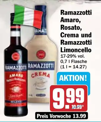 AEZ Ramazzotti Amaro, Rosato, Crema und Ramazzotti Angebot