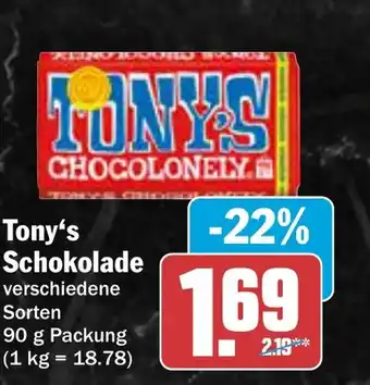 AEZ AKTION! Tony's Schokolade Angebot