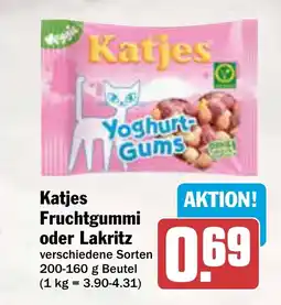 AEZ Katjes Fruchtgummi oder Lakritz Angebot