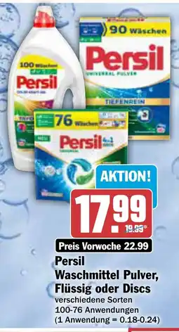 AEZ Persil Waschmittel Pulver, Flüssig oder Discs Angebot