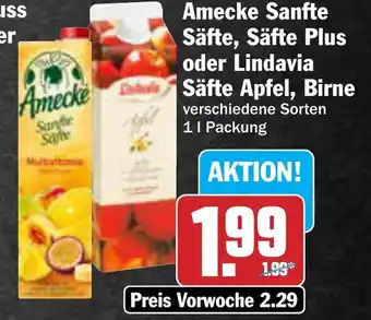 AEZ Amecke Sanfte Säfte, Säfte Plus oder Lindavia Angebot