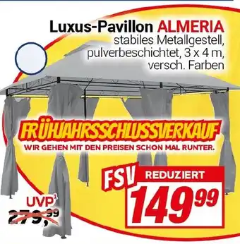 CENTERSHOP Luxus-Pavillon ALMERIA Angebot
