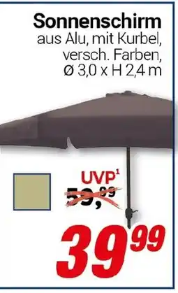 CENTERSHOP Sonnenschirm Angebot