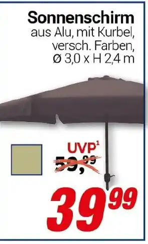 CENTERSHOP Sonnenschirm Angebot