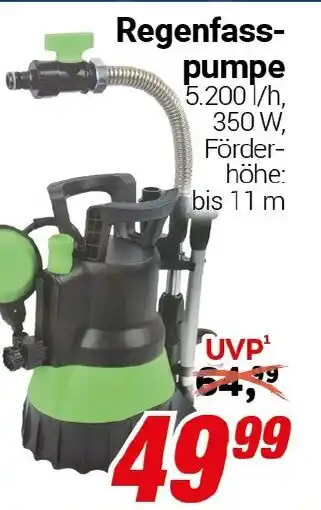 CENTERSHOP Regenfass- pumpe Angebot