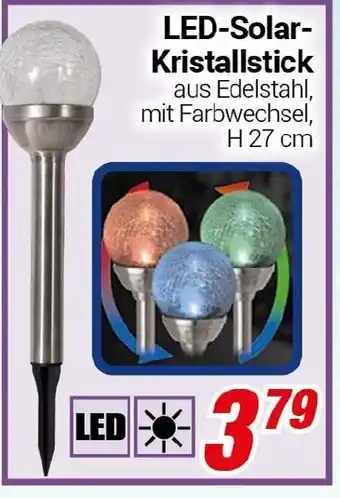 CENTERSHOP LED-Solar- Kristallstick Angebot