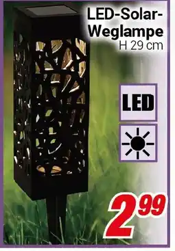 CENTERSHOP LED-Solar- Weglampe H 29 cm Angebot