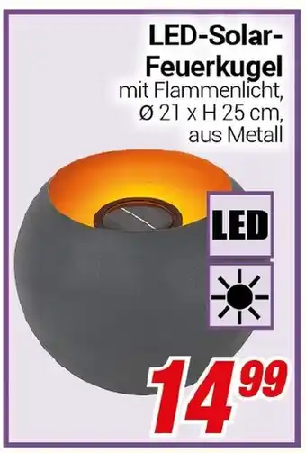 CENTERSHOP LED-Solar- Feuerkugel Angebot