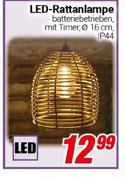 CENTERSHOP LED-Rattanlampe Angebot
