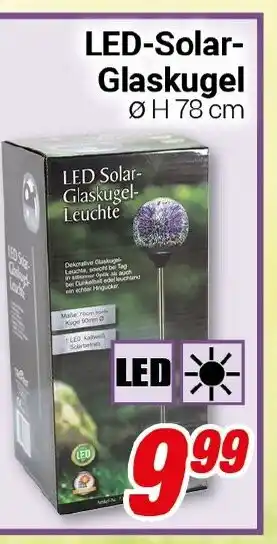 CENTERSHOP LED-Solar- Glaskugel Angebot