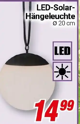CENTERSHOP LED-Solar- Hängeleuchte Angebot