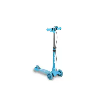 Netto Marken-Discount Byox Kinderroller Cube, 3 Räder, klappbar, Klingel Melodie Frontlicht Handbremse blau Angebot