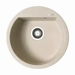 toom Baumarkt Pyramis Einbauspüle 'Alazia' beige Ø 51 cm Angebot